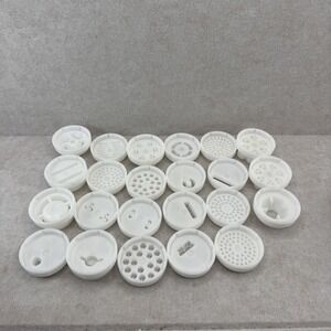 Ronco Popeil Pasta Maker P400 Replacement Parts Dies 23 Discs Lot